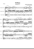 Siciliana for Clarinet Trio
