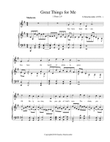 Great Things for Me, Op. 1