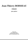 Jean-Thierry Boisseau: Litanie for guitar