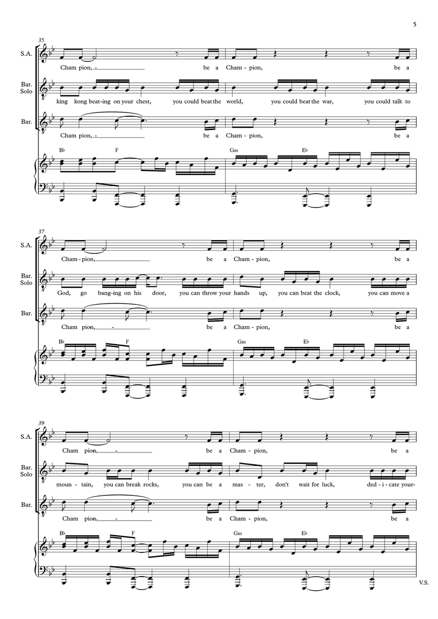 Hall Of Fame 3-Part scores gallery preview page 6