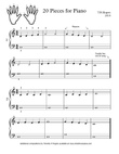 20 Pieces for Piano Beginner level