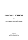 Jean-Thierry Boisseau: C3 for trumpet (in Bb or C) and organ