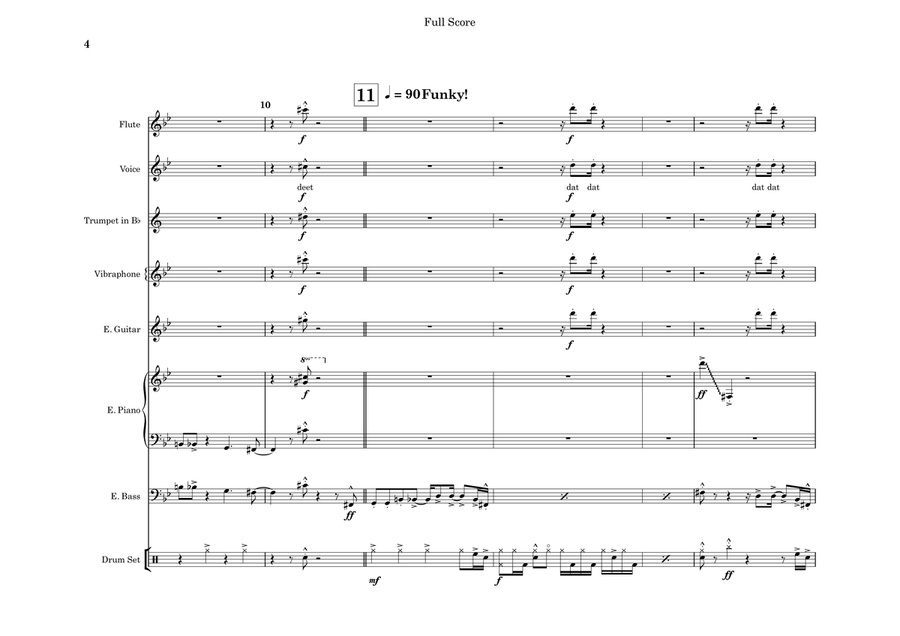 Big Foot for Jazz Combo Jazz Ensemble scores gallery preview page 4
