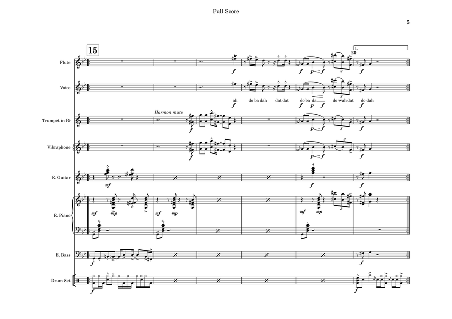 Big Foot for Jazz Combo Jazz Ensemble scores gallery preview page 5