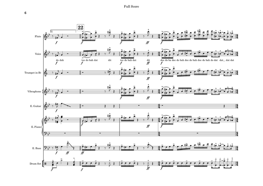 Big Foot for Jazz Combo Jazz Ensemble scores gallery preview page 6