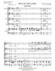 SING TO THE LORD A NEW SONG