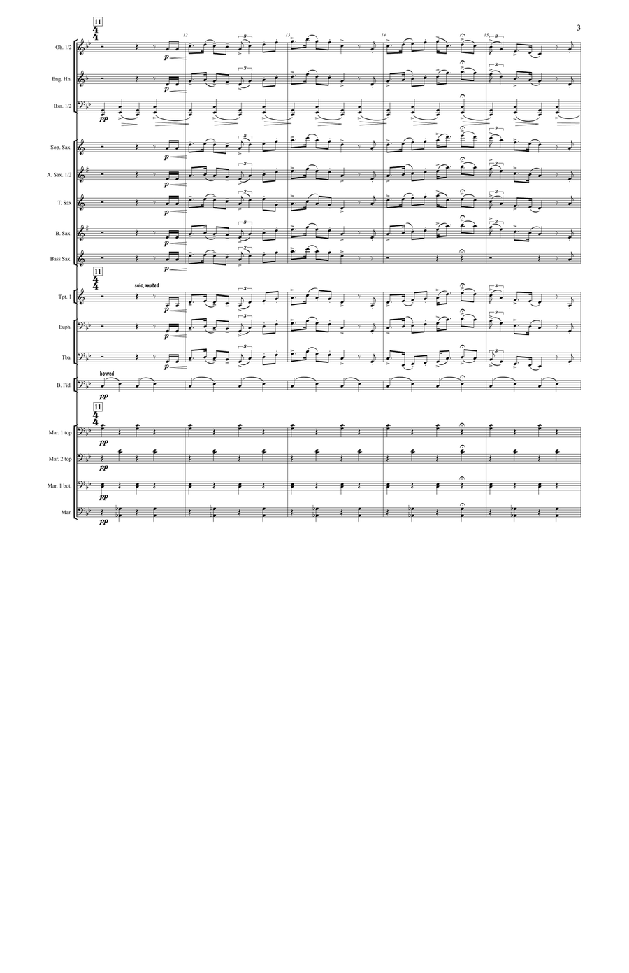 Danny Deever (large score) Concert Band scores gallery preview page 4