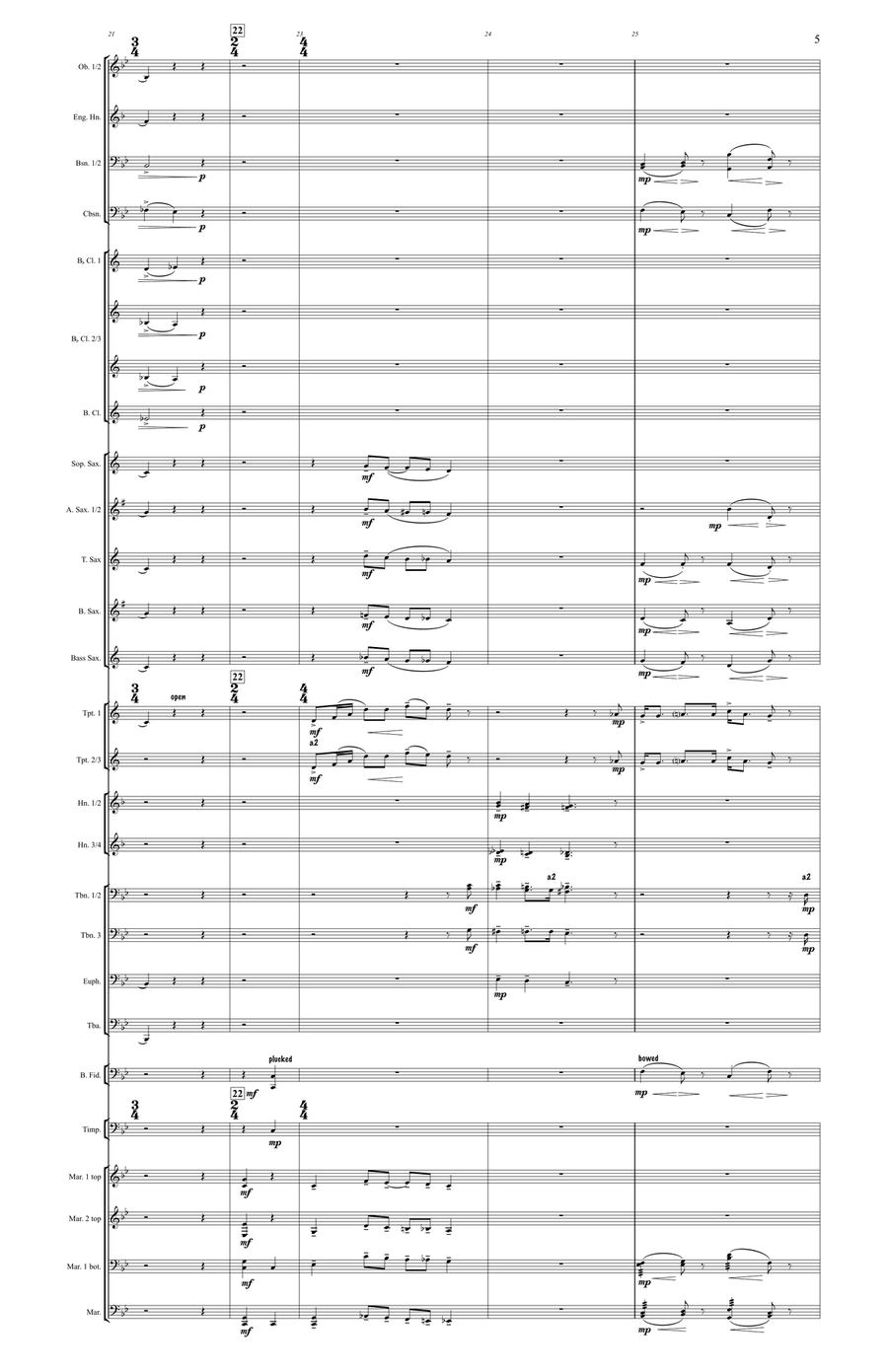 Danny Deever (large score) Concert Band scores gallery preview page 6