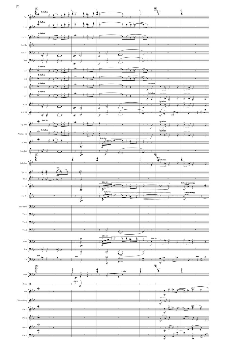 Bride's Tragedy (large score) Concert Band scores gallery preview page 3