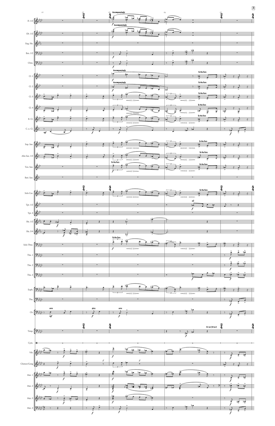 Bride's Tragedy (large score) Concert Band scores gallery preview page 4