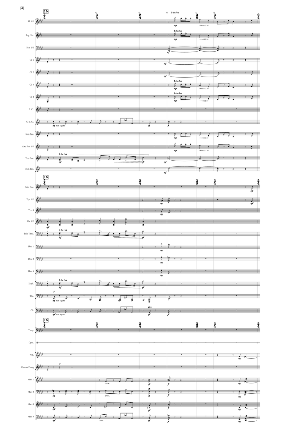 Bride's Tragedy (large score) Concert Band scores gallery preview page 5