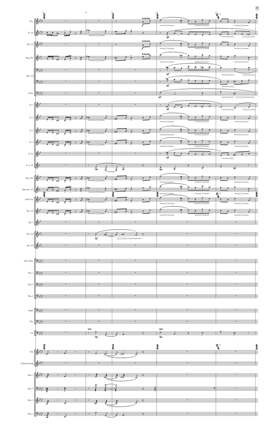 Bride's Tragedy (large score) Concert Band scores gallery preview page 6