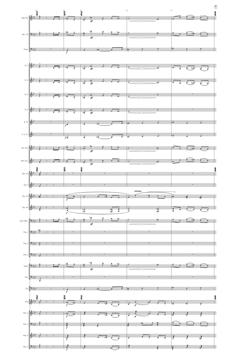 Bride's Tragedy (large score) Concert Band scores gallery preview page 8