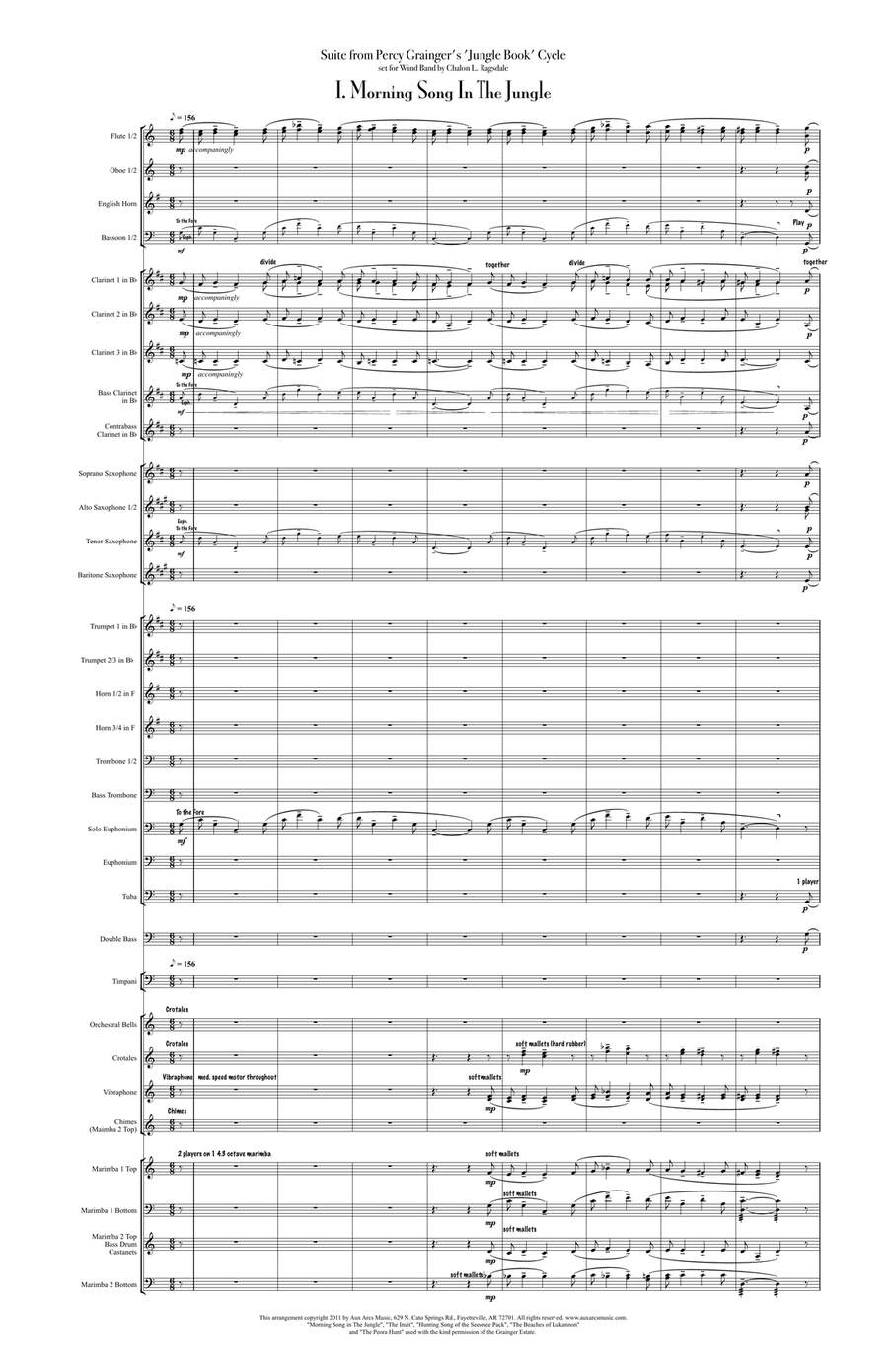 The Jungle Book Suite (small score) Concert Band scores gallery preview page 2