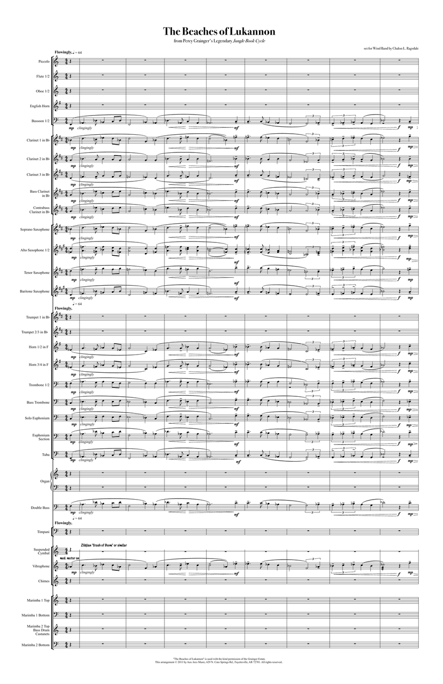 Beaches of Lukannon (large score) Concert Band scores gallery preview page 2