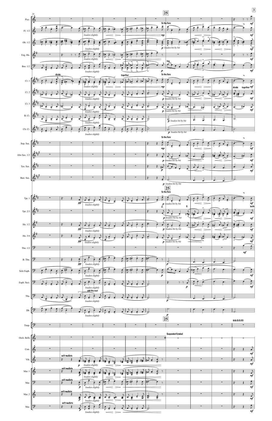 Morning Song in the Jungle (large score) Concert Band scores gallery preview page 4