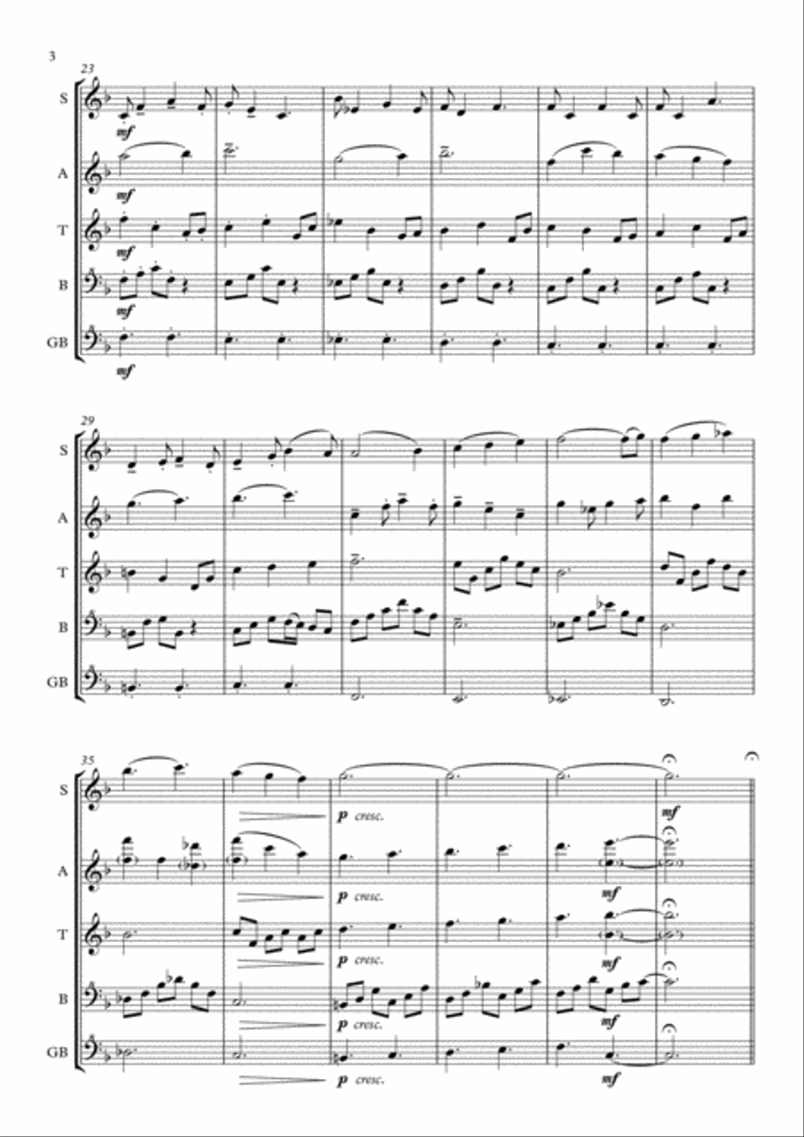 FANTASIA ORIUNDA for recorder ensemble Recorder scores gallery preview page 4