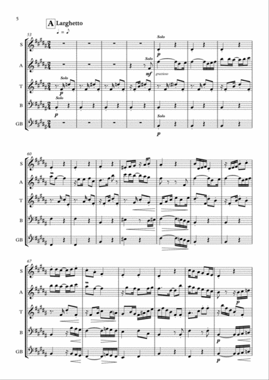 FANTASIA ORIUNDA for recorder ensemble Recorder scores gallery preview page 6