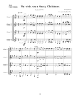 We wish you a merry christmas - guitar quartet.