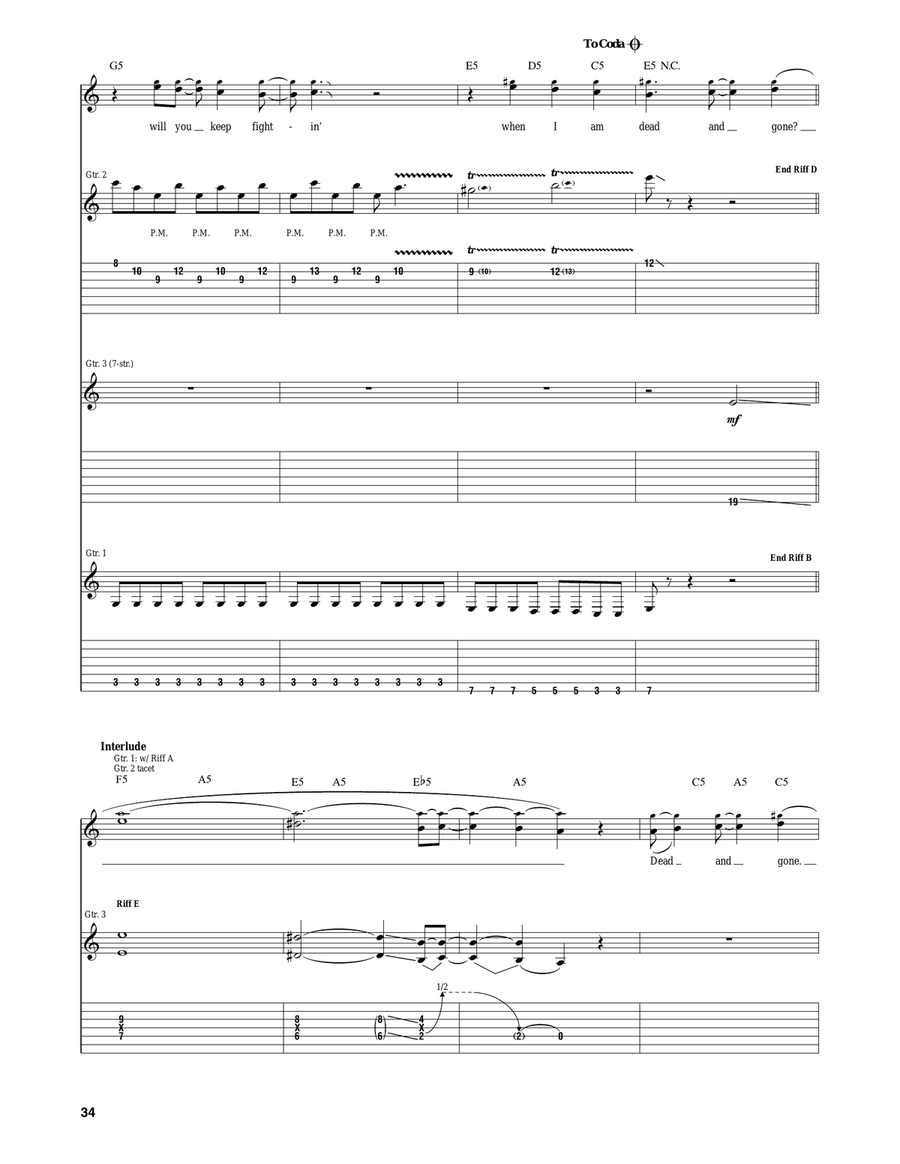 Dead And Gone Dead And Gone Acoustic Guitar scores gallery preview page 4