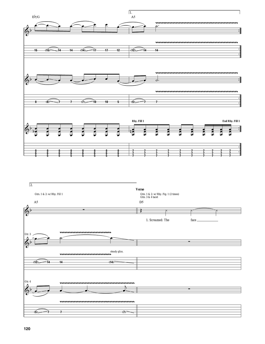 Pull Harder On The Strings Of Your Martyr Acoustic Guitar scores gallery preview page 2