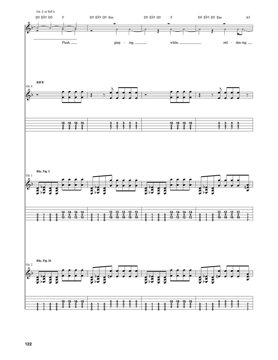 Pull Harder On The Strings Of Your Martyr Acoustic Guitar scores gallery preview page 4