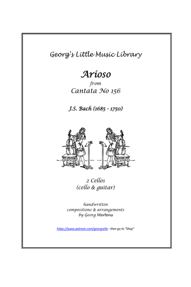 Bach Arioso for cello & guitar / 2 cellos