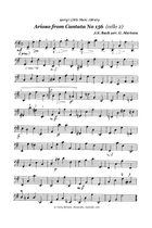 Bach Arioso for cello & guitar / 2 cellos String Duet scores gallery preview page 5