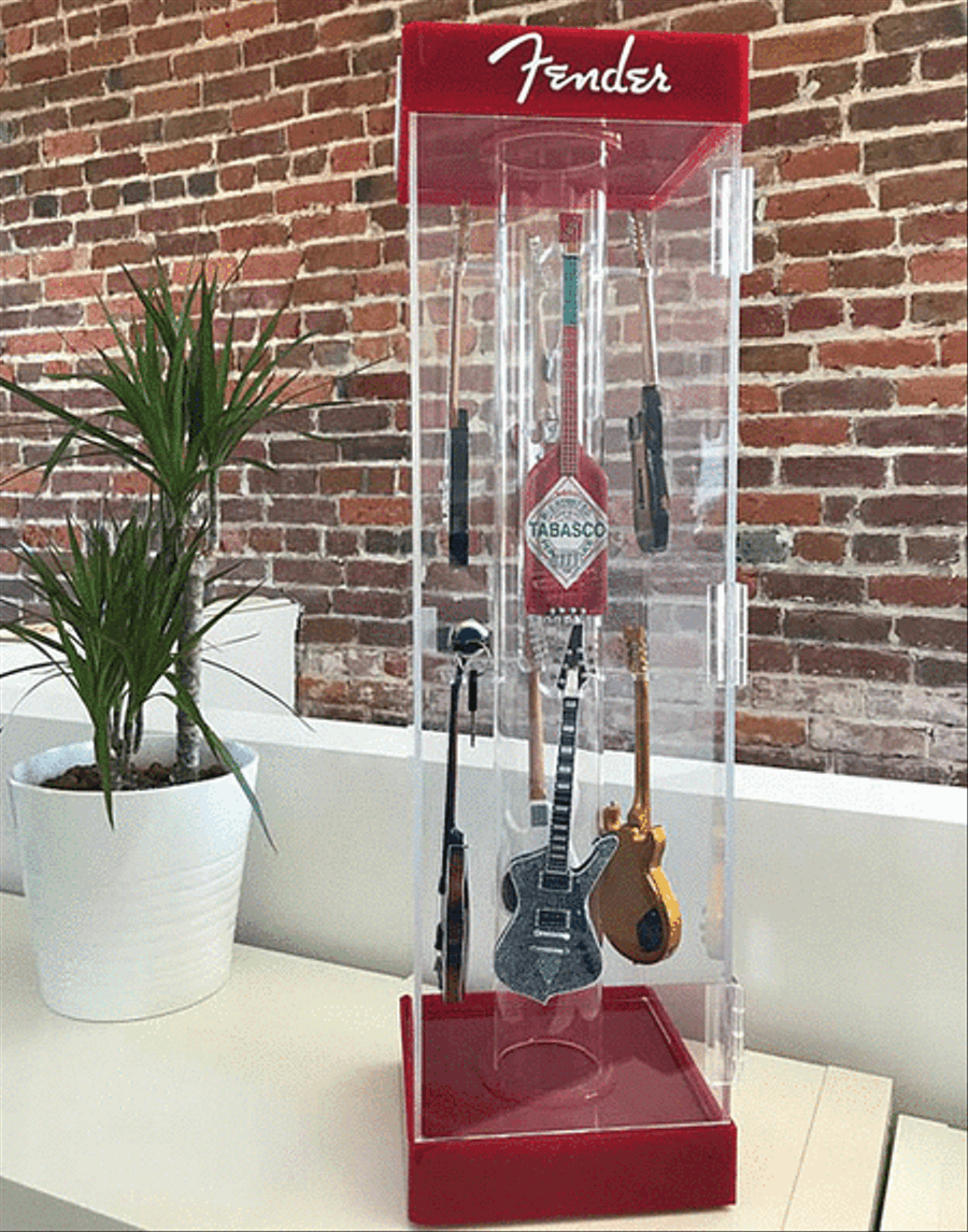 Custom Axe Heaven Collectors Mini Guitar Acrylic Display Case Guitar scores gallery preview page 3