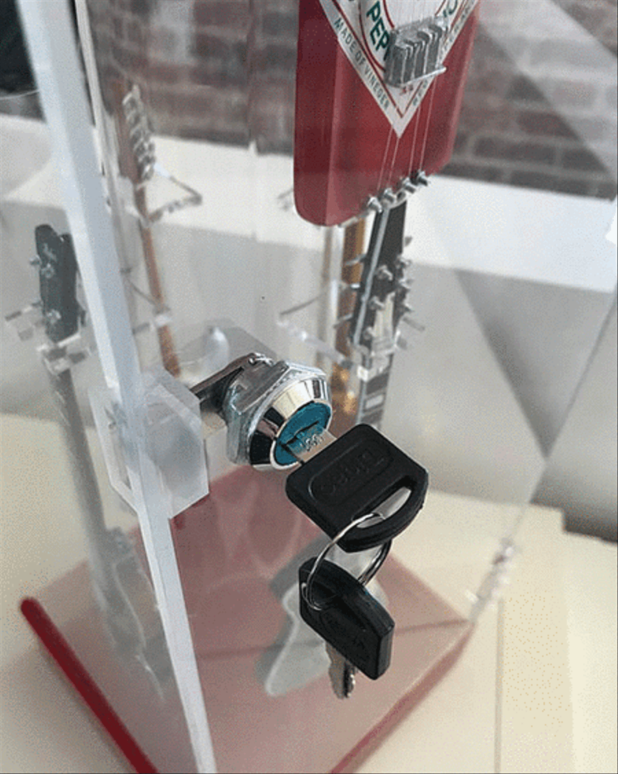 Custom Axe Heaven Collectors Mini Guitar Acrylic Display Case Guitar scores gallery preview page 4