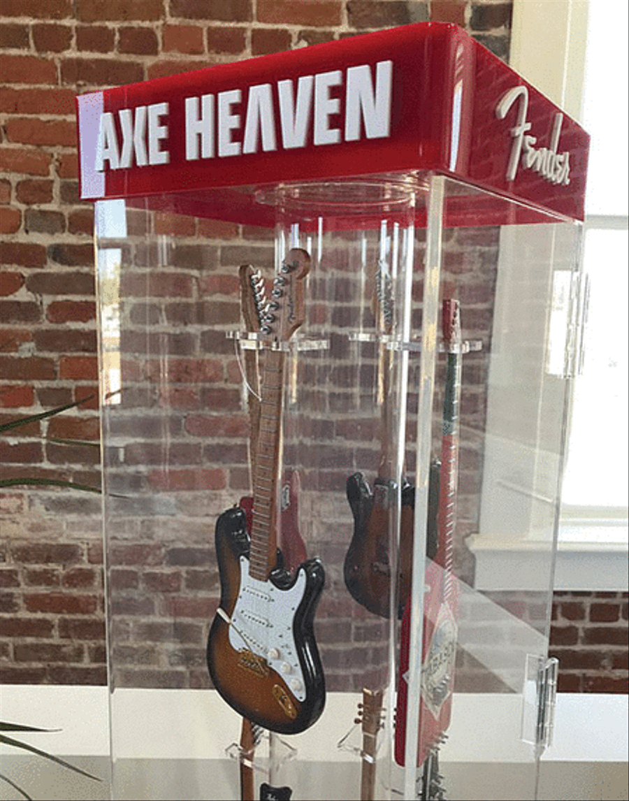 Custom Axe Heaven Collectors Mini Guitar Acrylic Display Case Guitar scores gallery preview page 5