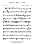 Dance Rhythms for Band, Op. 58 - Trumpet 2 in Bb mini preview