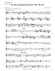 IN THE BEGINNING WAS THE WORD - Bb Clarinet