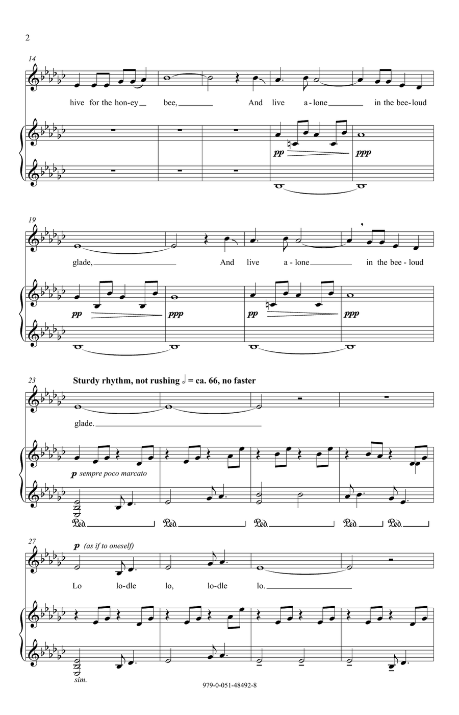 I Will Arise And Go I Will Arise And Go SSA scores gallery preview page 2