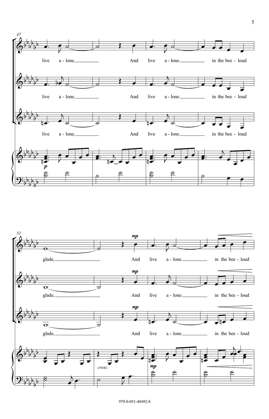 I Will Arise And Go I Will Arise And Go SSA scores gallery preview page 5