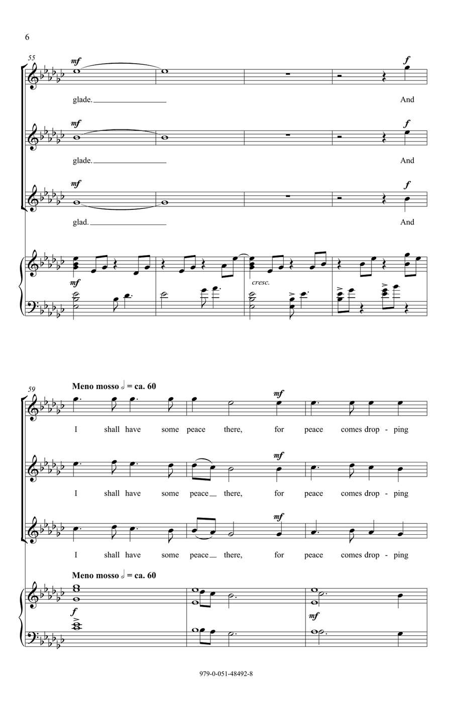 I Will Arise And Go I Will Arise And Go SSA scores gallery preview page 6