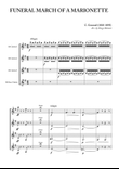 Funeral March of a Marionette for Clarinet Quartet
