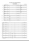 Two Pieces for String Orchestra