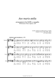 Ave maris stella SATB a cappella E-major