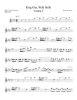 Ring out, wild bells - violin I part