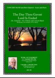 The Day Thou Gavest Lord Is Ended - Horn Quartet with Concert Band Score and Parts PDF