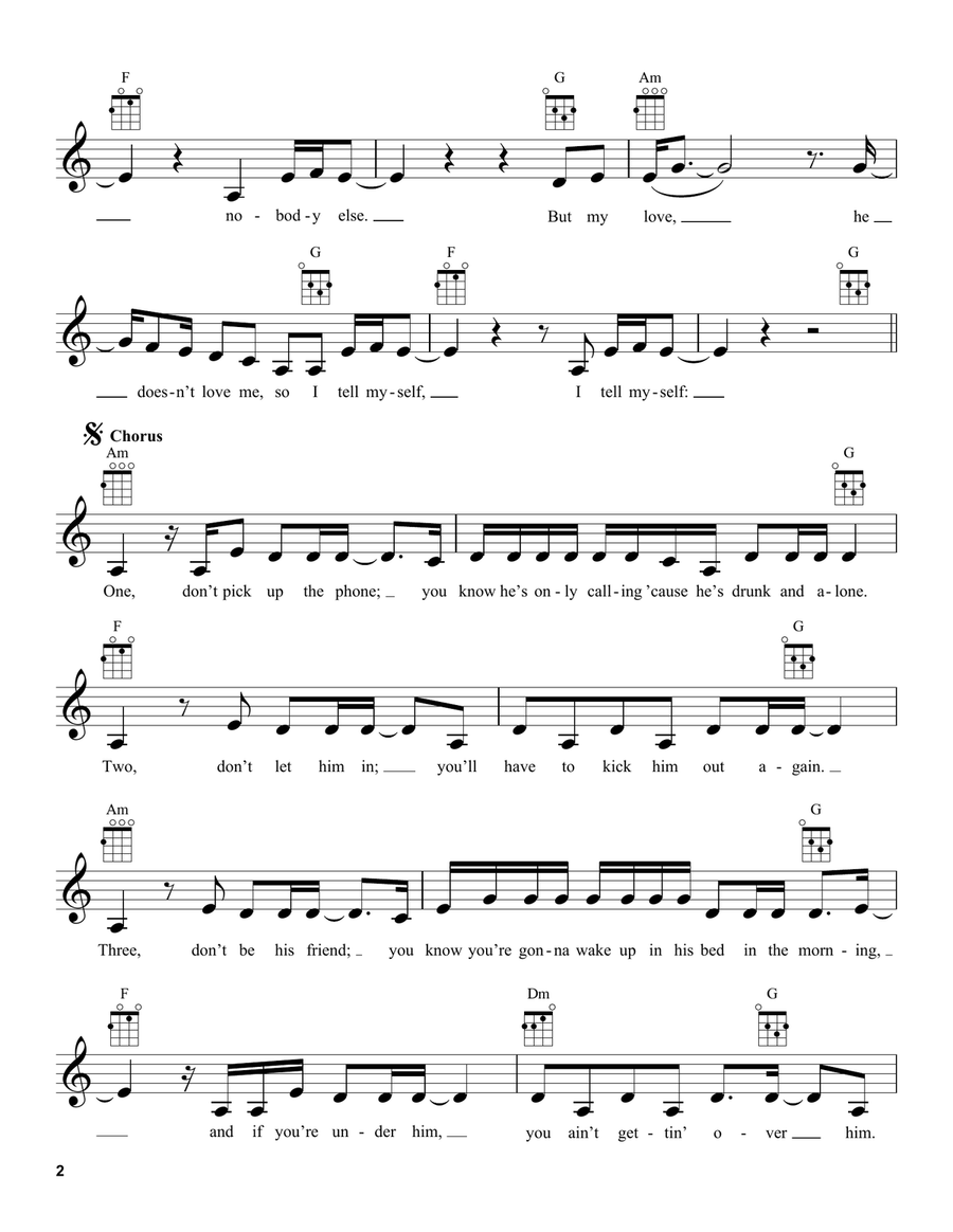 New Rules New Rules Ukulele scores gallery preview page 2