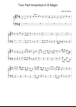 Two Part Invention in D Major