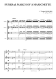 Funeral March of a Marionette for String Quartet