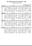 We Three Kings Of Orient Are A Cappella SATB mini preview