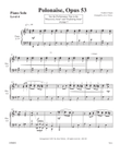 Polonaise, Opus 53 (Chopin) - (3 for 1 PIANO Standalone Arr's)