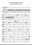 TRANSFORMERS PIANO AND VIOLIN