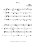 Bach Arioso for String Quartet mini preview