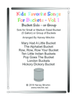 Kids' Favorite Songs for Buckets - Vol. 1