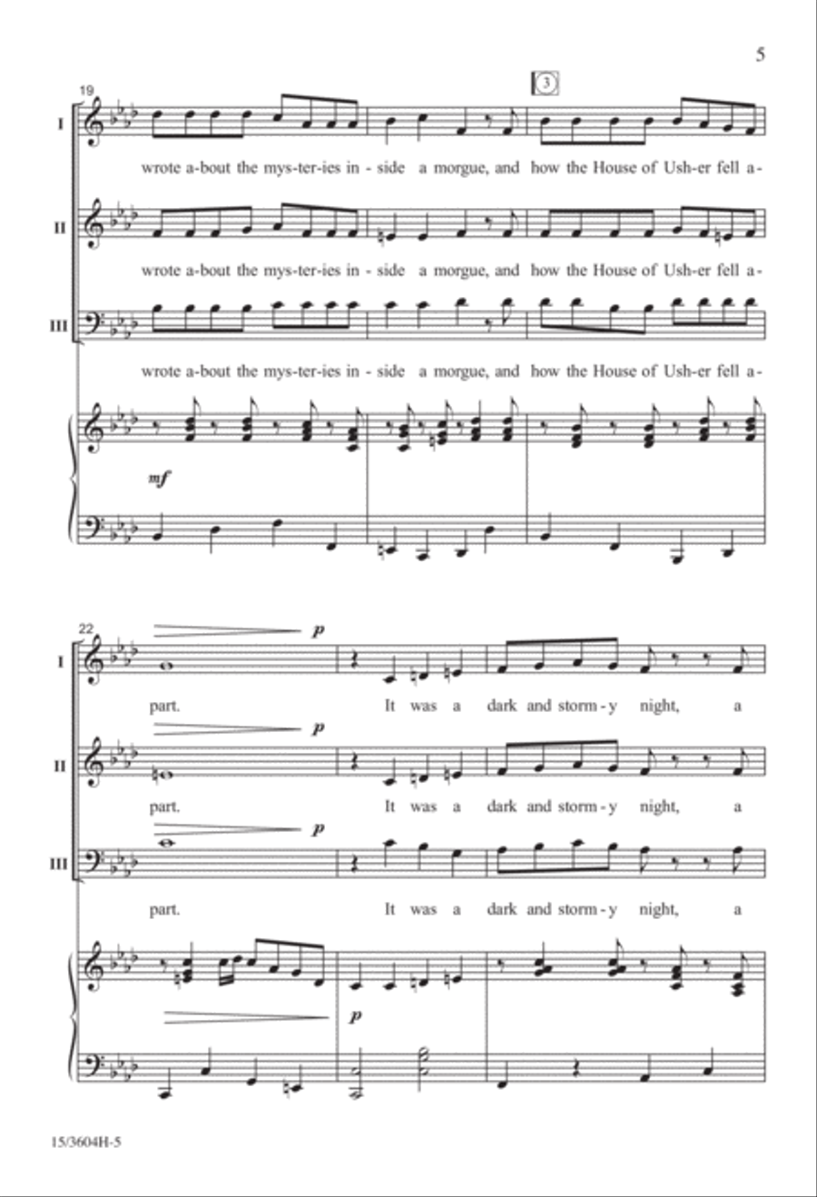 A Dark and Stormy Night A Dark and Stormy Night 3-Part scores gallery preview page 10
